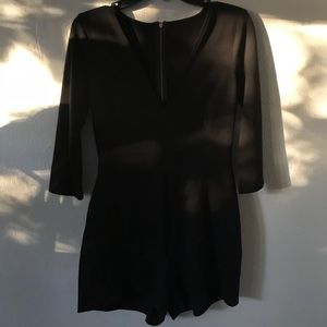 Black Long Sleeve Romper